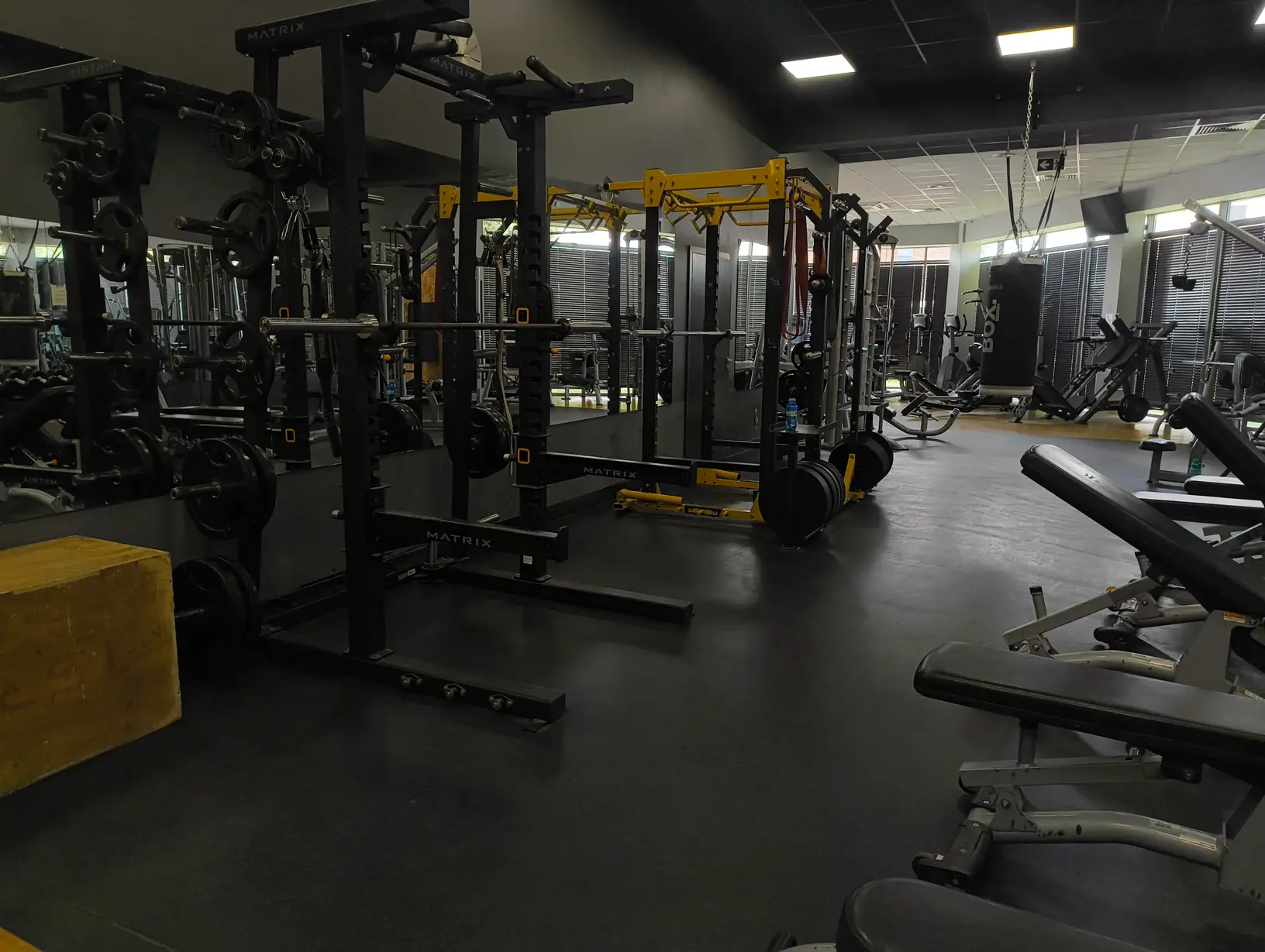 Wnętrze klubu Fitness Boronów